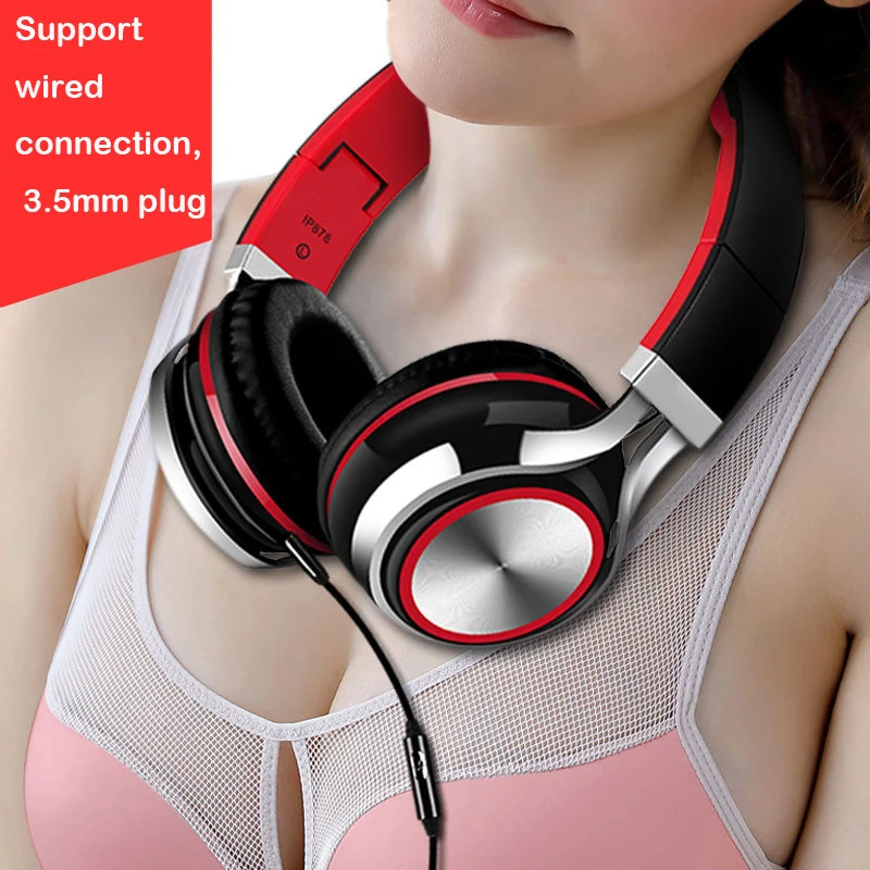 Проводные наушники 3 5 мм Накладные стерео гарнитура мягкие кожаные встроенный