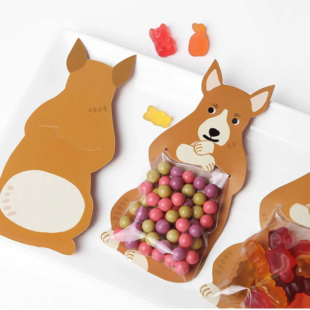 10 шт конфетных сумок Подарочная коробка милый медведь свадьба Babyshower девочка