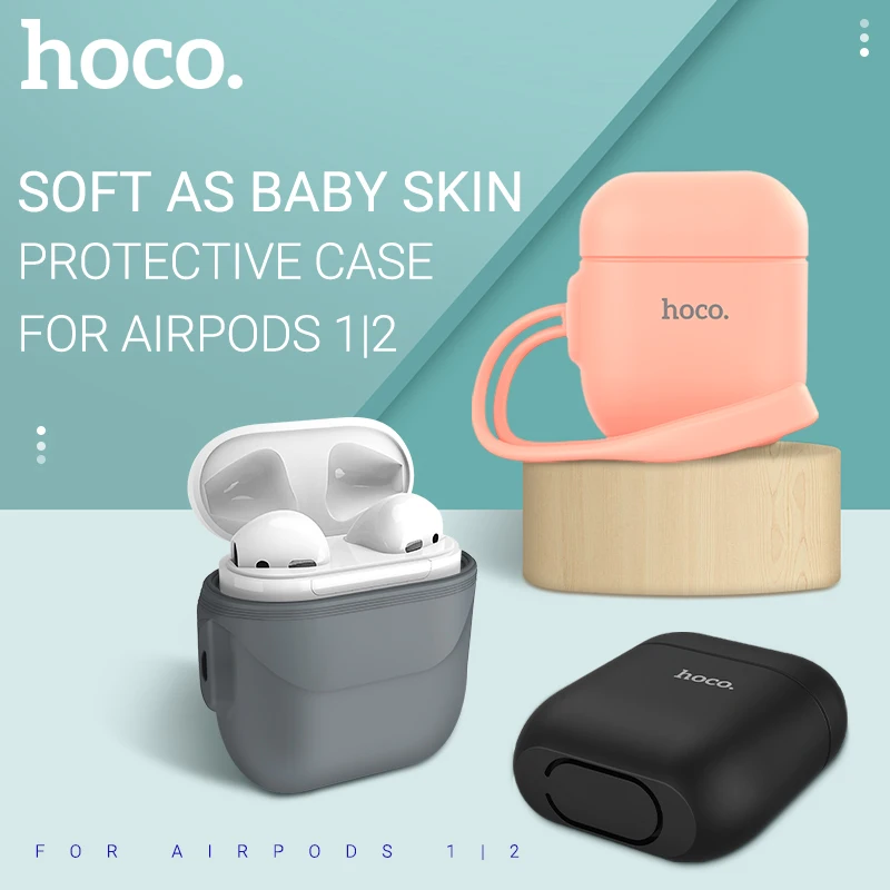 Чехол hoco для AirPods 1 2 силиконовый чехол Air Pods наушники беспроводная гарнитура