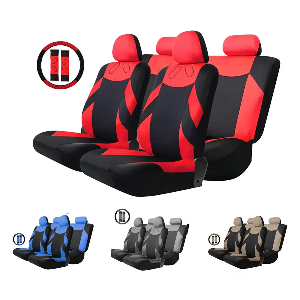 Чехлы для сидений 13 шт. универсальные сетчатые тканевые чехлы автомобиля набор