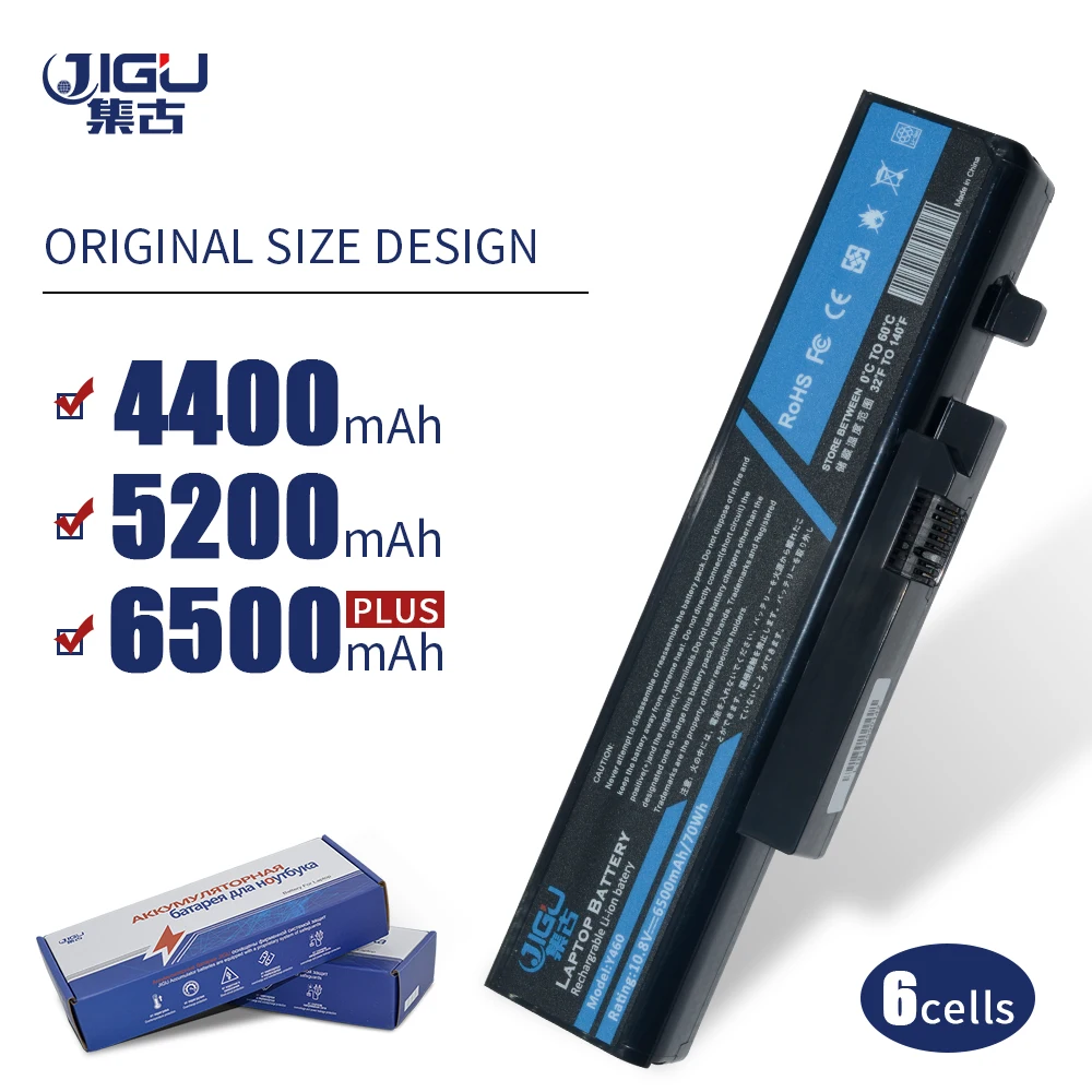Аккумулятор JIGU для ноутбука L09N6D16 L09S6D16 L10L6Y01 L10N6Y01 L10S6Y01 Lenovo IdeaPad B560 Y460 V560 Y560|laptop