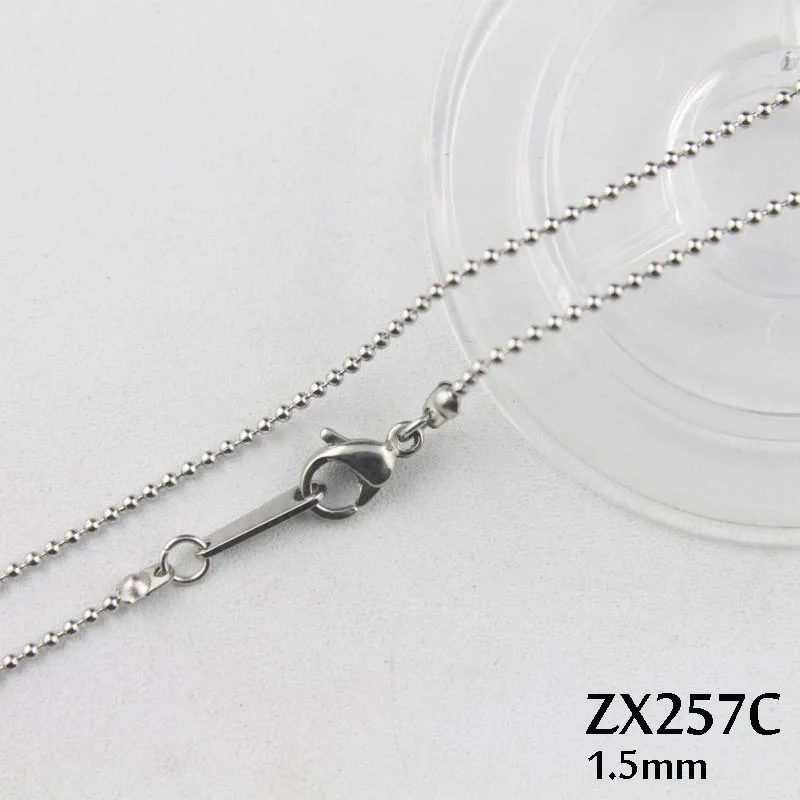 Цепочка Из Нержавеющей Стали с застежкой карабином 1 5 мм 20 шт.|stainless steel necklace|steel