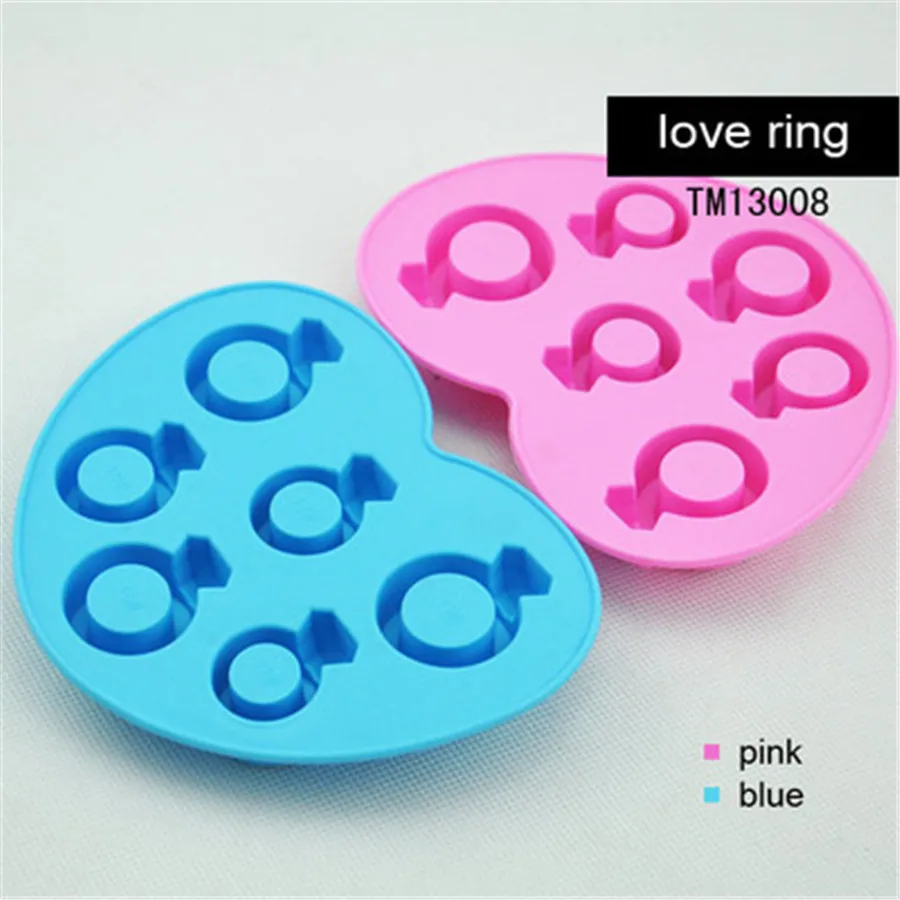 3 шт./компл. поддон для льда с бриллиантами Любовное кольцо форма в виде кубика