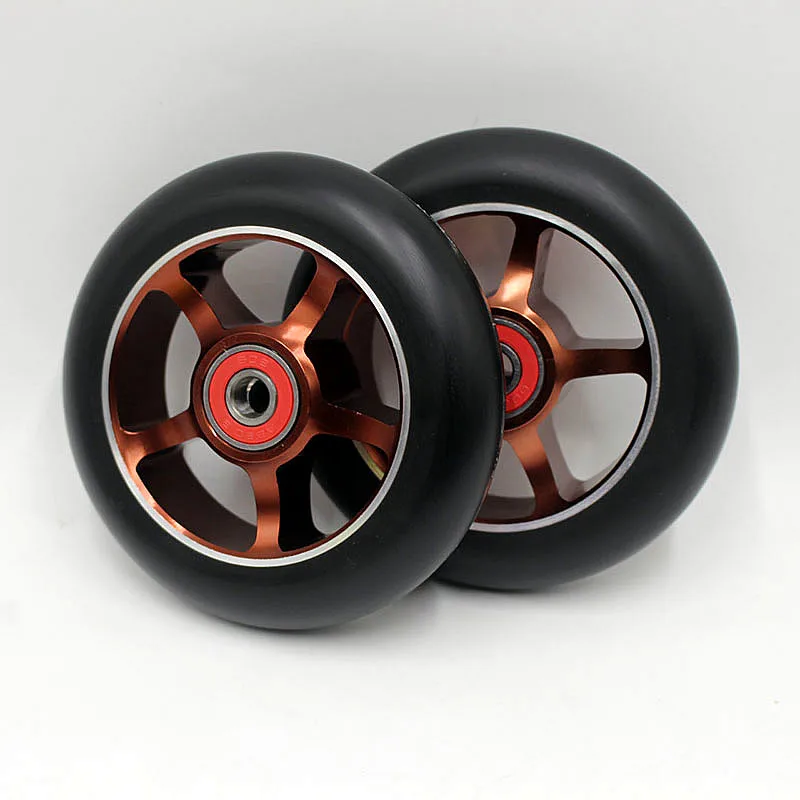 2 шт. 100 мм трюковые алюминиевые колеса для скутера | Спорт и развлечения