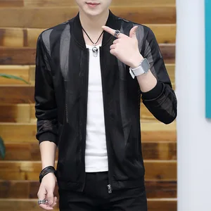 Куртка мужская солнцезащитная, тонкая, в стиле хип-хоп, на молнии, весна-лето, 2019