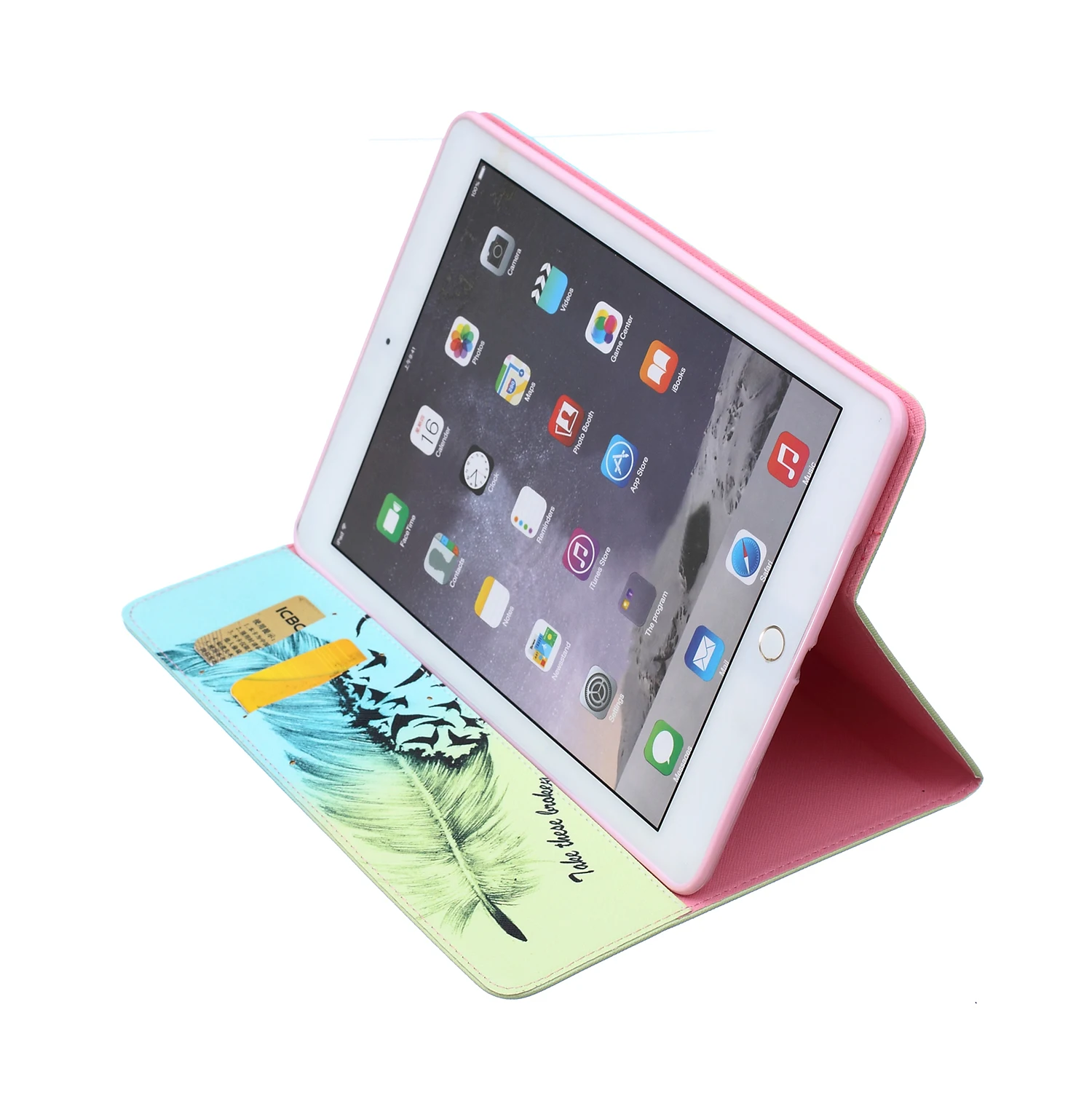 Чехол книжка из ПУ кожи с принтом Don't touch me для Apple iPad Air 2|cover for ipad|for ipadcase apple |