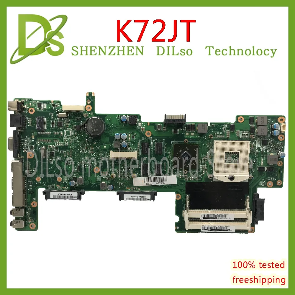 KEFU K72JT материнская плата для Asus K72JK K72JU K72J X72J K72JR ноутбука REV 2 0 8 memory PM тестовая