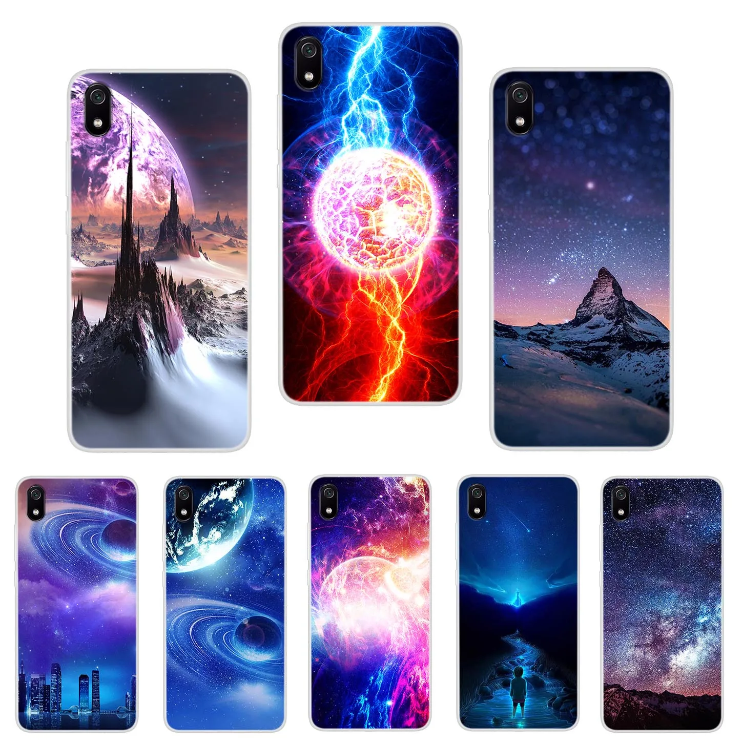 Чехол для телефона Xiaomi Redmi 7A картонный мягкий чехол с рисунком звездного неба Redmi7A