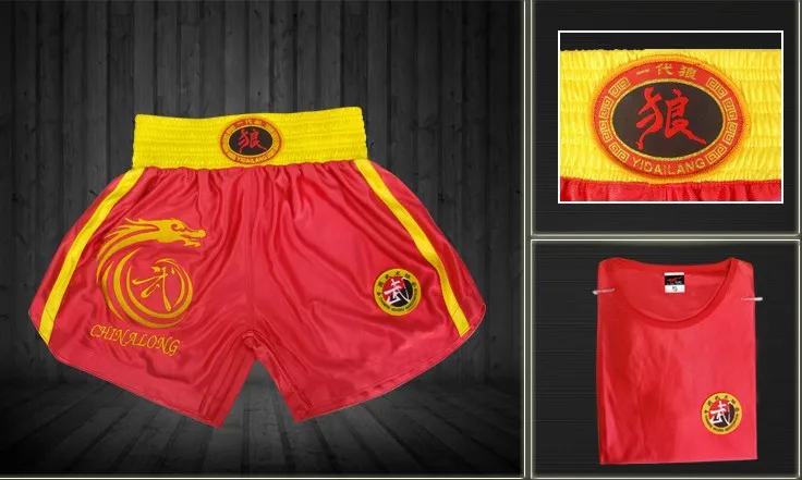Шорты с вышивкой Sanda mma тренировочные шорты одежда для фитнеса Муай Тай