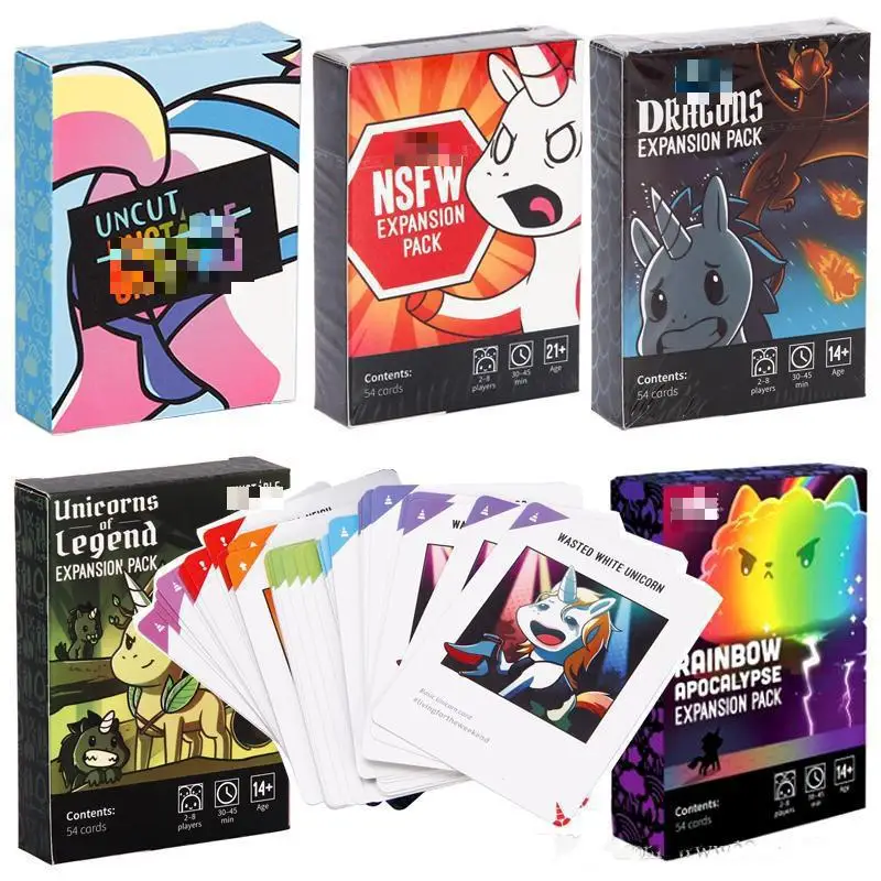 Розничная продажа 1 шт. нестабильные единороги расширительные пакеты карточная