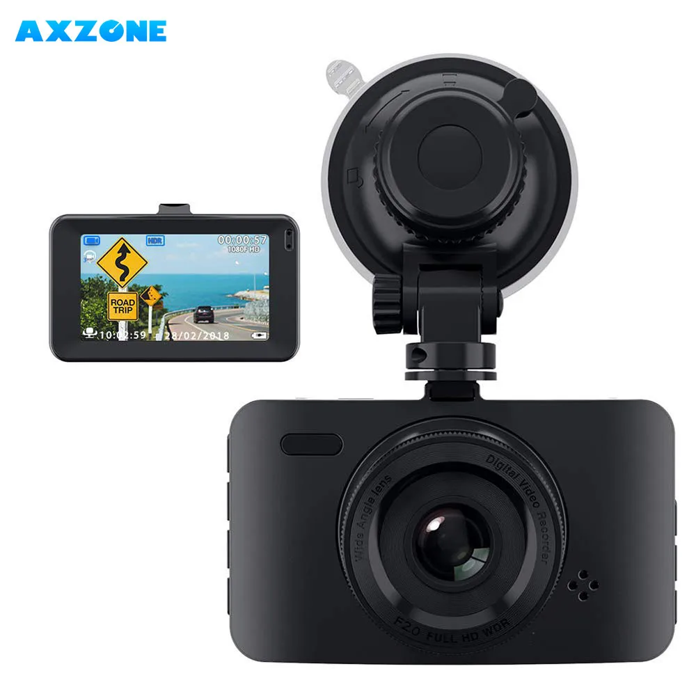 Автомобильный регистратор AXZONE FH03B 3 дюйма Full HD 1080P угол обзора 170 градусов |