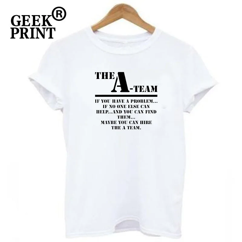 Женские топы The A Team мягкий женский топ в стиле ретро 80 слов ТВ-шоу Ретро футболка