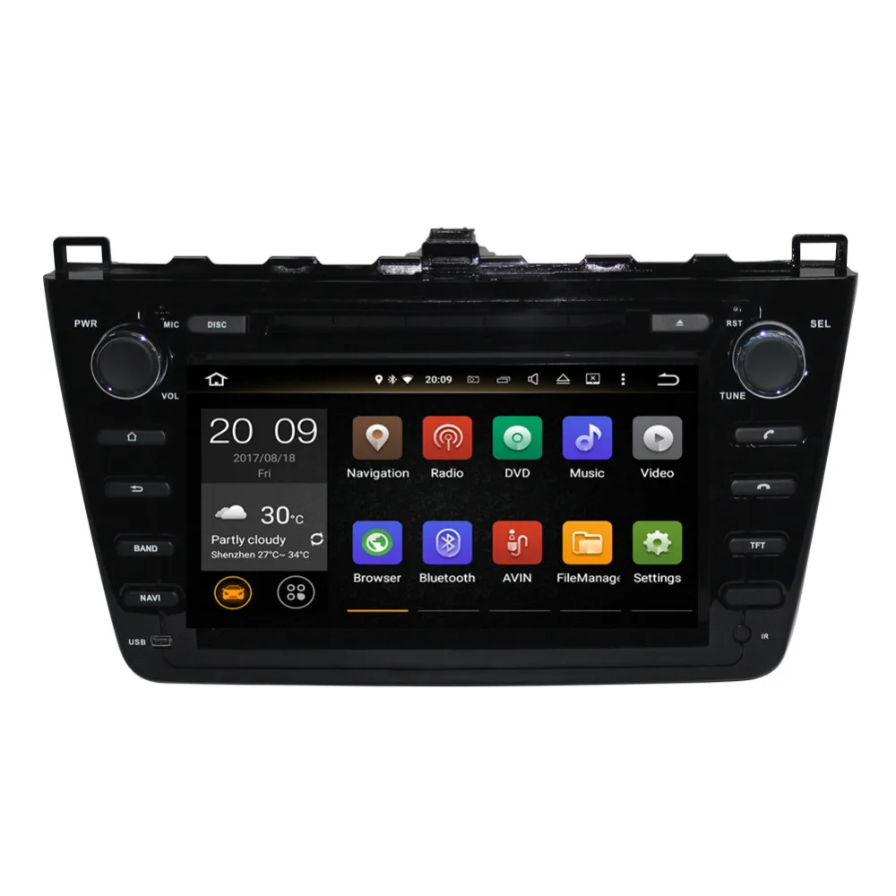 4 ГБ ОЗУ Android 8 0 Восьмиядерный Авто Радио стерео для Mazda 6/Mazda 6 Ruiyi/Ultra 2008-2012