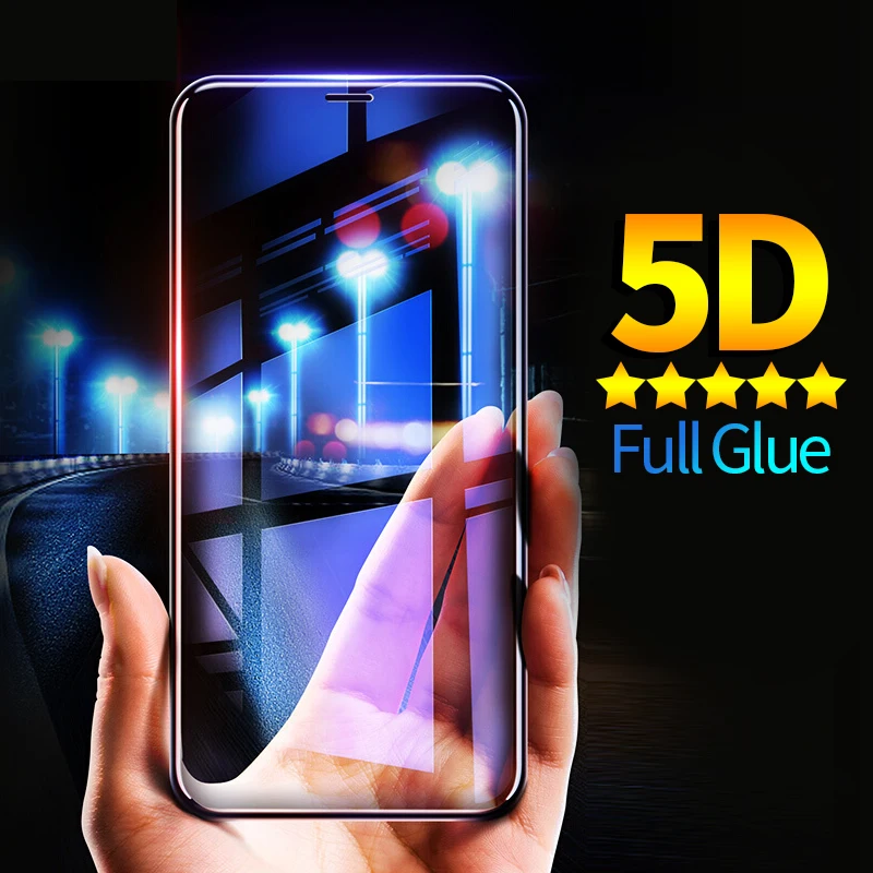 5D полное покрытие из закаленного стекла для iPhone XS MAX XR X защитное стекло на экран