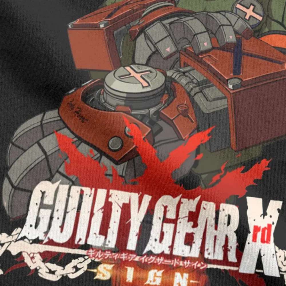 Мужская футболка Potemkin- Xrd GG Guilty Gear GuiltyGear с надписью Fighting Video Games из хлопка одежда |