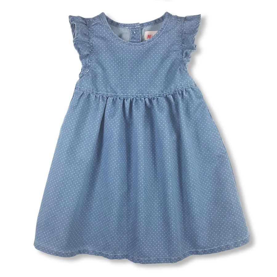 Джинсы для маленьких девочек платье новорожденных bebe детское летнее в горошек с