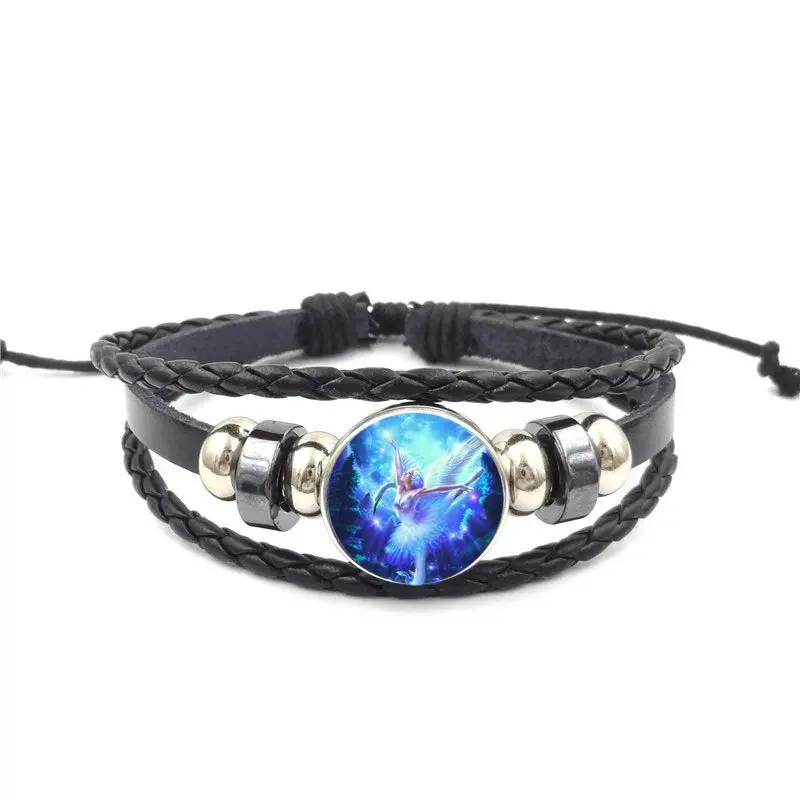 Летающая Фея для девочек подарок бижутерия со стеклянными кабошонами черный