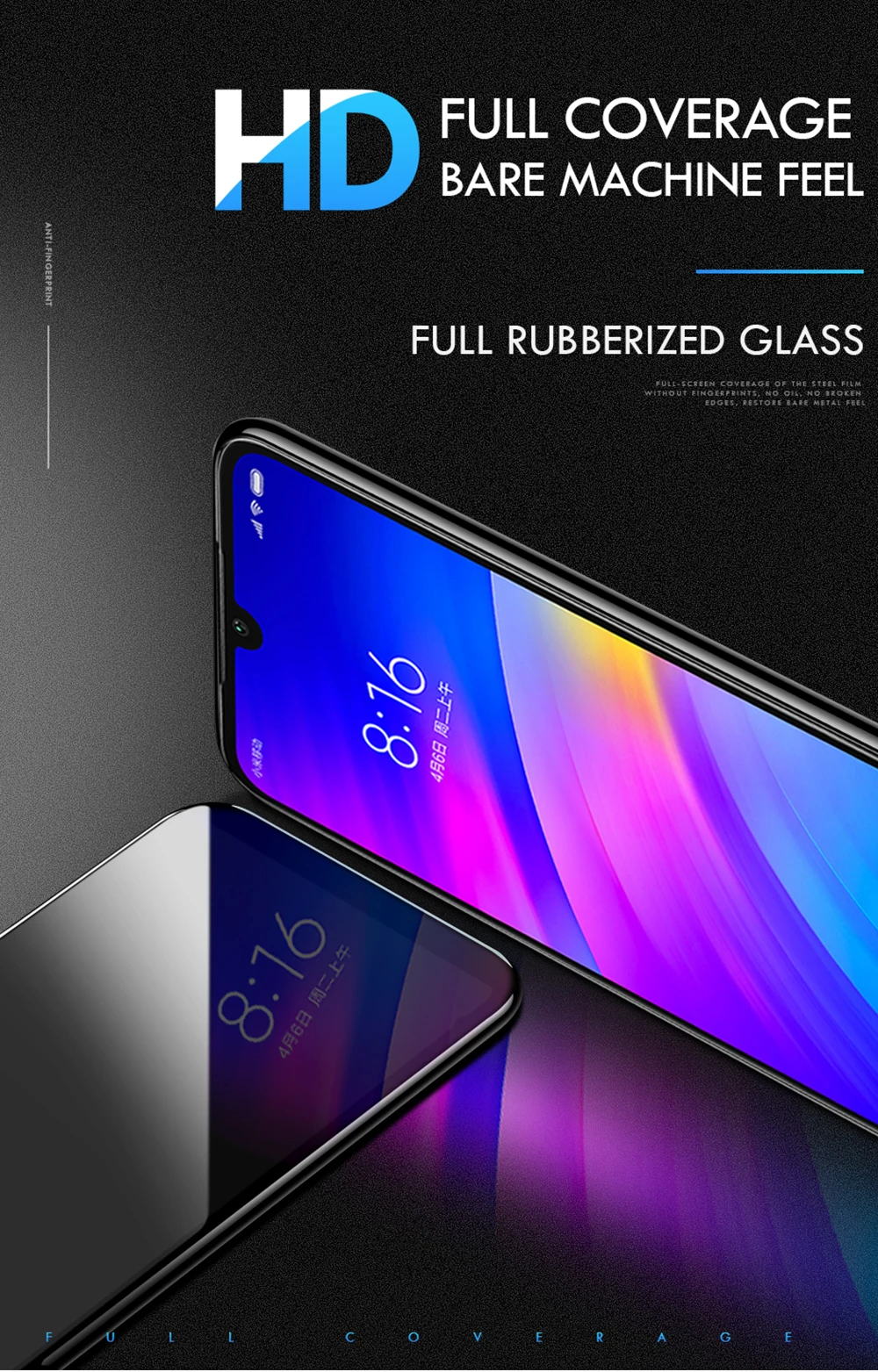 Для Xiaomi Redmi 7 защитная пленка для экрана Phenvel Анти-взрыв Закаленное стекло пленка для Redmi Note 7 Pro Полное покрытие защитное стекло