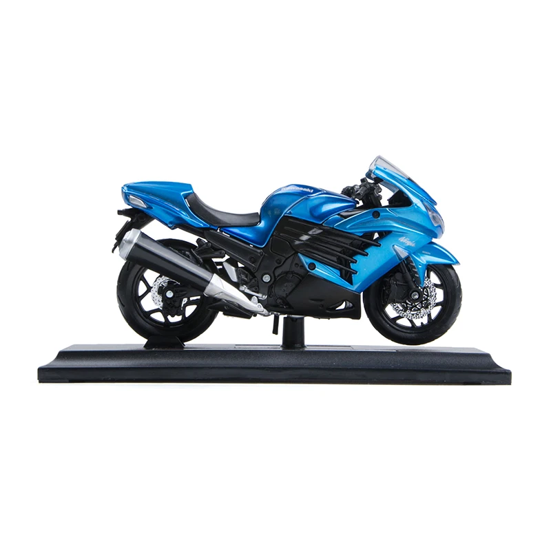 Модели мотоциклов Maisto 1:18 Kawasaki Ninja ZX-14R ZX14R литые под давлением из синего пластика