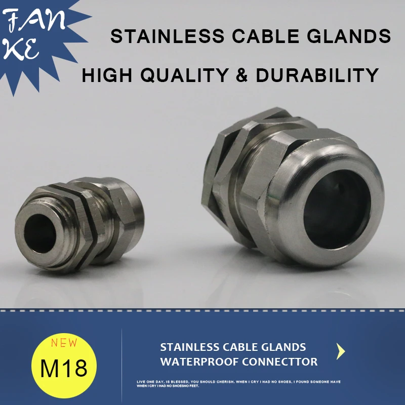 1 шт. кабельная втулка M18 * 5 из нержавеющей стали|cable gland|stainless cable glandstainless steel glands |