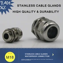 1 шт. кабельная втулка M18 * 5 из нержавеющей стали|cable gland|stainless cable