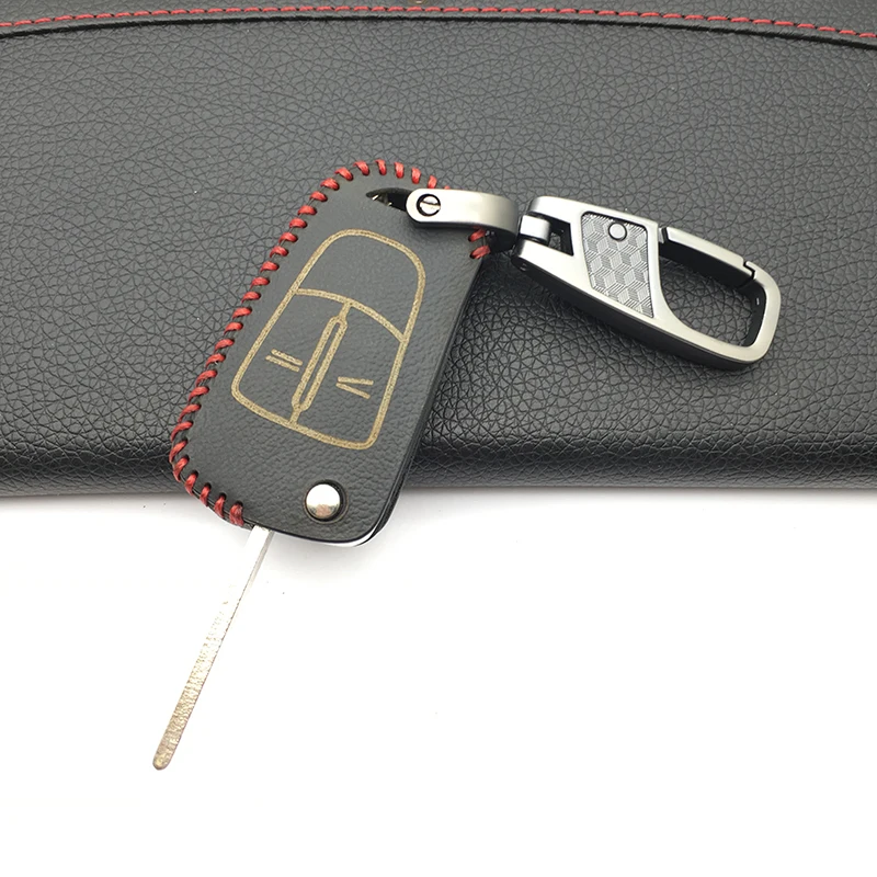Хорошее качество 100% кожаный чехол для автомобиля держатель ключа Opel Vectra C Astra H Corsa