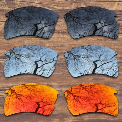 Black.Silver.FireRed ToughAsNails поляризованные Сменные линзы для солнцезащитных очков Оукли Flak 2,0 XL(только линзы)-несколько вариантов - Цвет линз: Black.Silver.FireRed