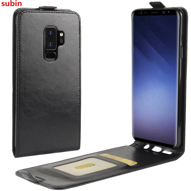 Чехол для samsung Galaxy s9 оригинальный кожаный чехол защитный телефона Funda Samsung plus флип