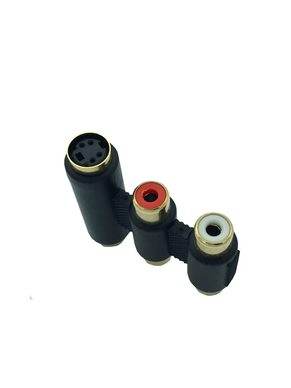 Позолоченный адаптер s video lotus female AV to SV 2RCA + S terminal аудио и видео conversion