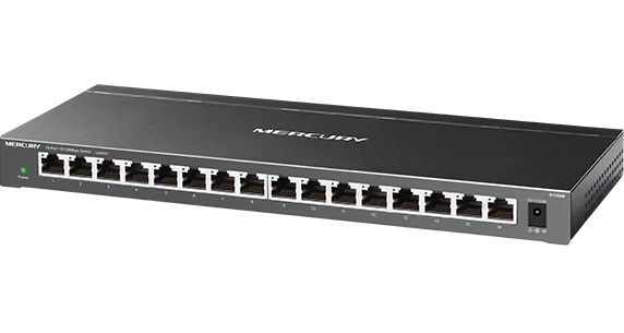 Сталь 16 * RJ45 портов 10/100 Мбит/с быстрый сетевой коммутатор Ethernet авто MDI/MDI X