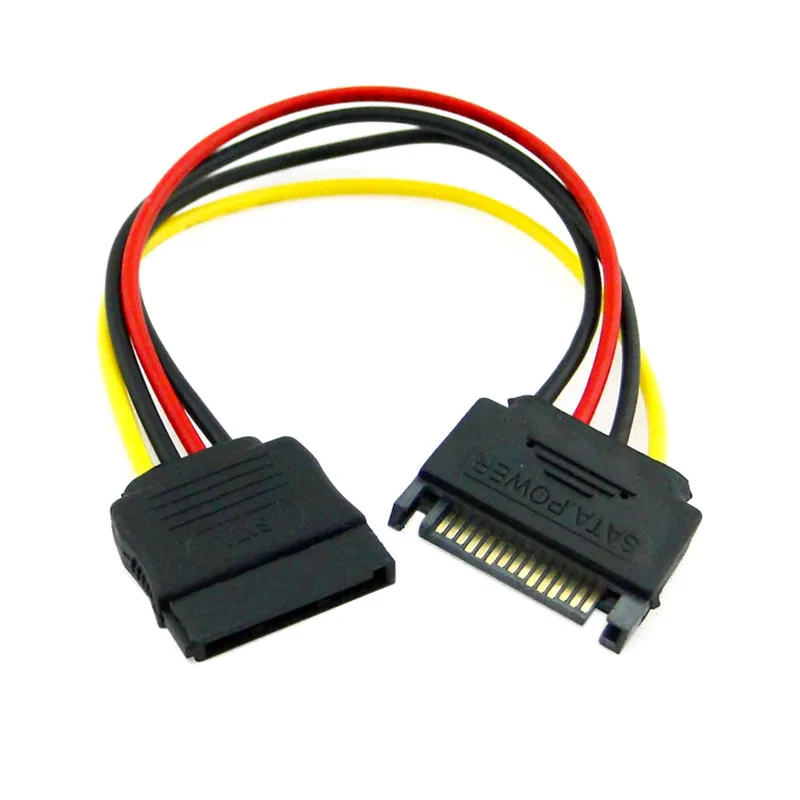 Кабель удлинитель для жестких дисков SATA 15 контактов 20 см|cable sata|sata 15pinpower extension cable |
