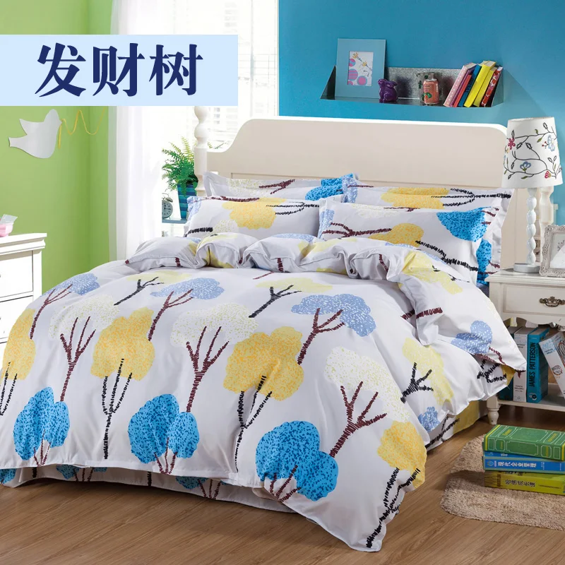 Набор постельного белья в богемном стиле 5 размеров 4 шт. из мягкого полиэстера