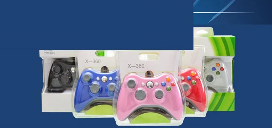 USB проводной Joypad геймпад для Microsoft Xbox 360 консоли проводной контроллер черный, белый, розовый цвет красные, синие для Xbox 360 шт. игра джойстик