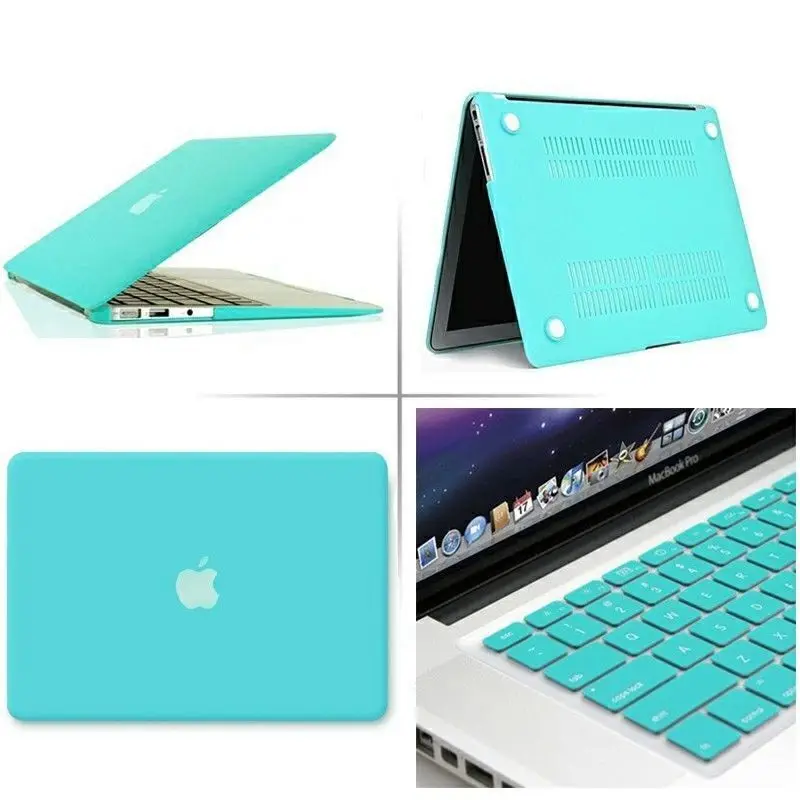 Новый матовый Жесткий Чехол для ноутбука + чехол клавиатуры Macbook Pro Retina 12 13 15 Air 11