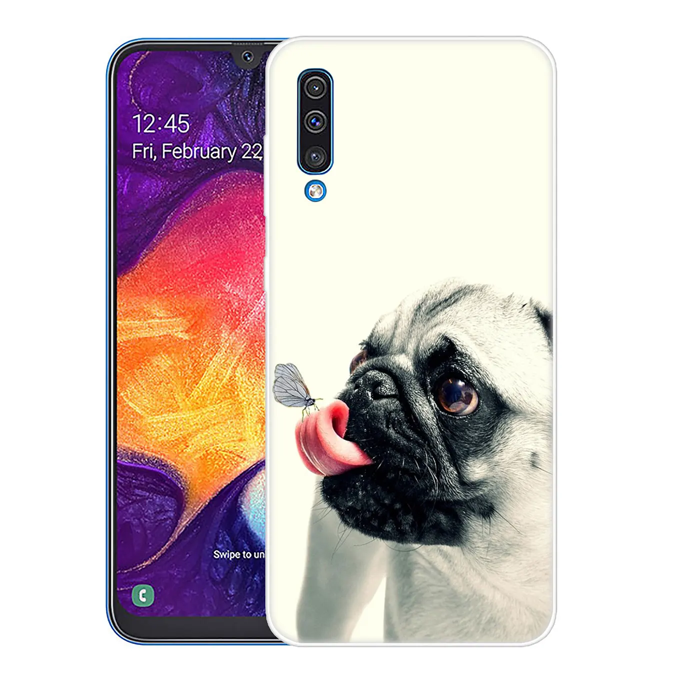 12 Lavaza Мопс видел вещи собака ездить Бабочка Арт Жесткий Чехол для samsung Galaxy A70 A60 A50 A40 A30 A20 A10 M10 M20 M30 M40 A20e - Цвет: 12