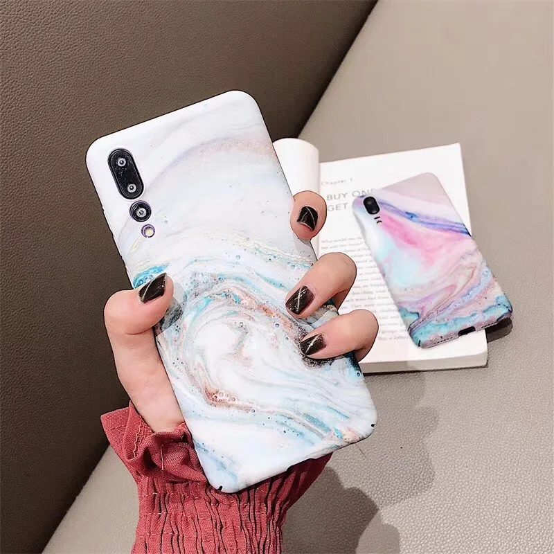 LANCHE мраморный чехол для телефона Funda Huawei P20 Lite Honor V10 10 V9 Nova 2s 3e 3 Мраморный Твердый Pro