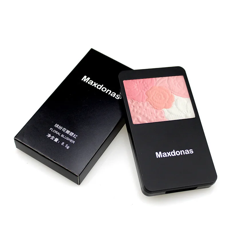 Новинка Лепестковые Румяна для лица макияжа 5 цветов запеченные бронзовые