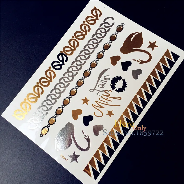 1 шт. Сексуальная женская бижутерия для макияжа золото серебро металлическое