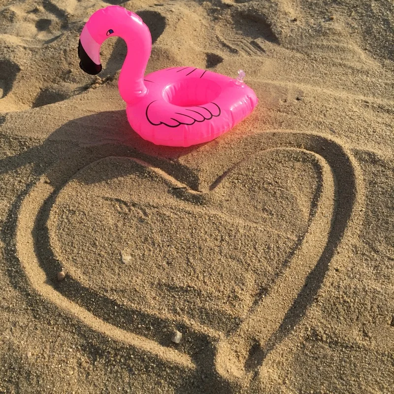 1 шт. хит продаж мини Розовые надувные держатели для напитков плавающий