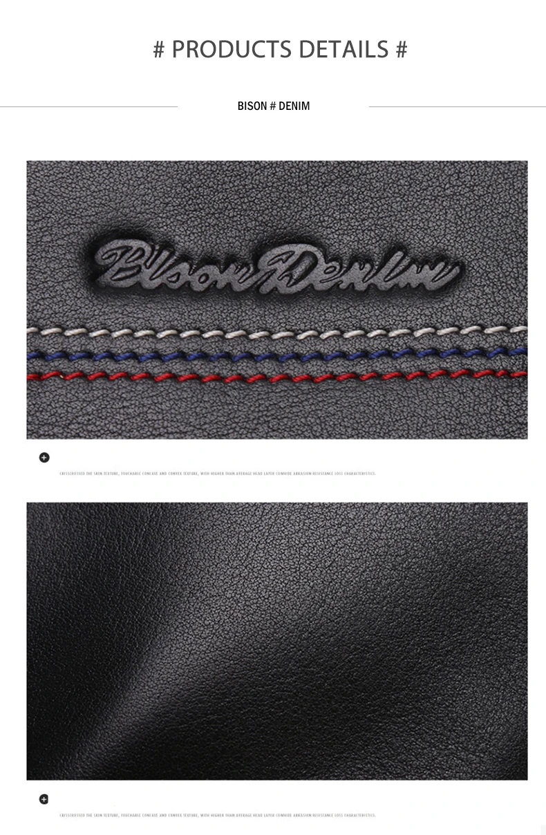 BISON DENIM мужской клатч из натуральной кожи, мужской кошелек, Длинный кошелек, брендовый воловьей кожи, держатель для карт, кошелек для монет, мужской деловой кошелек N8069