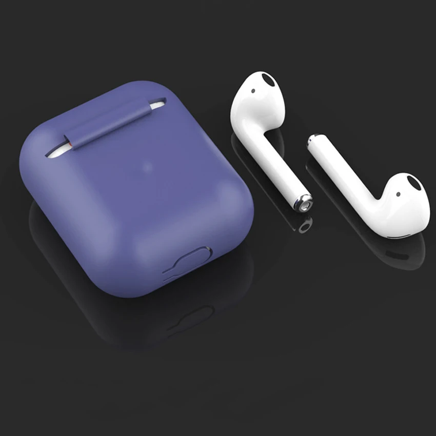 Лучшее для Apple AirPods 2 Беспроводное зарядное устройство защитный силиконовый чехол