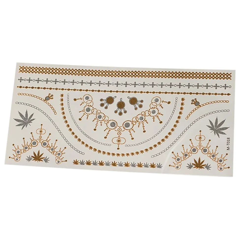 Боди арт живопись водонепроницаемые тату наклейки блестящие металлические