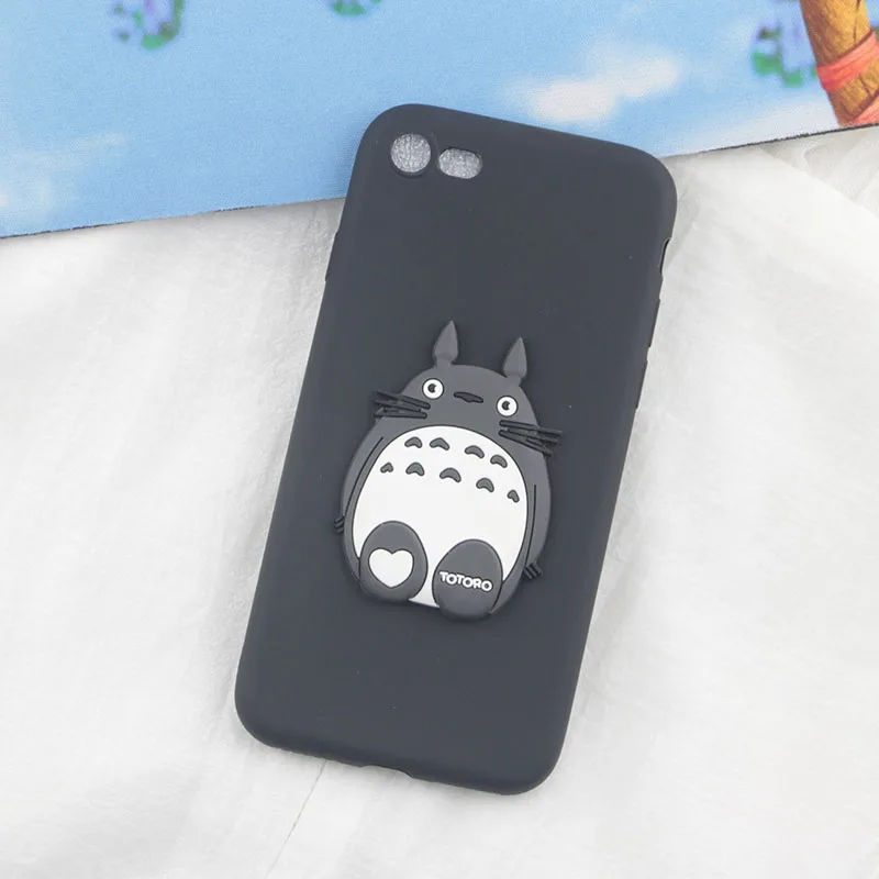 Милый чехол с рисунком стежка для huawei P30 Pro P20 P9 Plus P8 Lite P10 Selfie P Smart чехол s Totoro Pig мягкий чехол для телефона - Цвет: Black Totoro