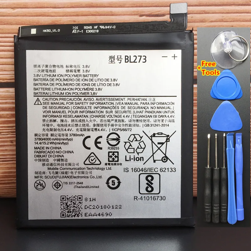 Настоящий аккумулятор 4000mAh BL273 для lenovo K6 Note K53a48