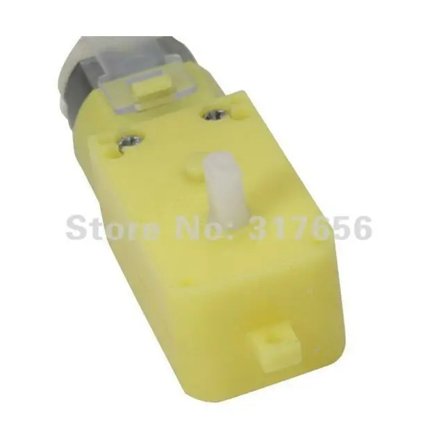 Желтый 5000р/мин одноосный мотор коробки передач постоянного тока 3 В для