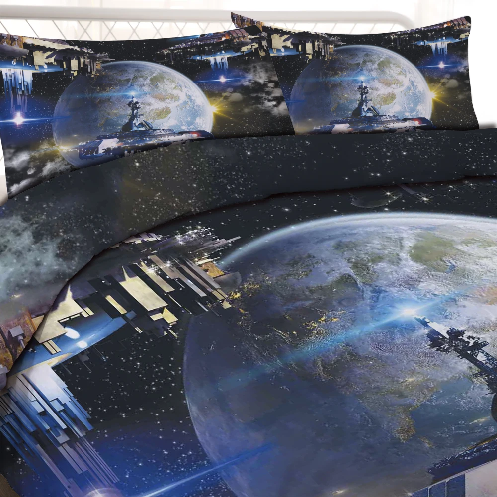 LOVINSUNSHINE постельные принадлежности Постельное белье пододеяльники King size 3d космический корабль дизайн одеяло постельные принадлежности наборы queen AB#72