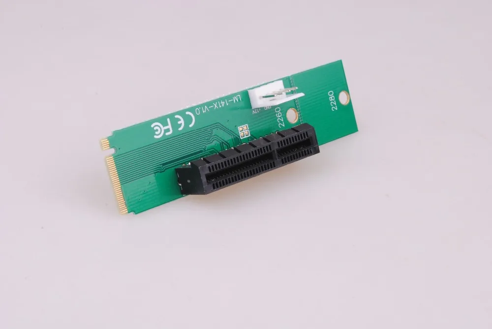 Бесплатная доставка переходник NGFF M2 в PCI-e 4x Slot Riser Card M key M.2 SSD порт PCI Express |