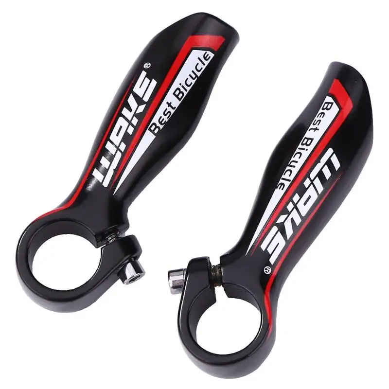 WAKE 1 Pair Bicycle Handlebar Ends Aluminum Alloy MTB Mountain Bike Handle Bar Ends 22.2mm mtb bicycle parts Cycling Accessories - Цвет: Красный