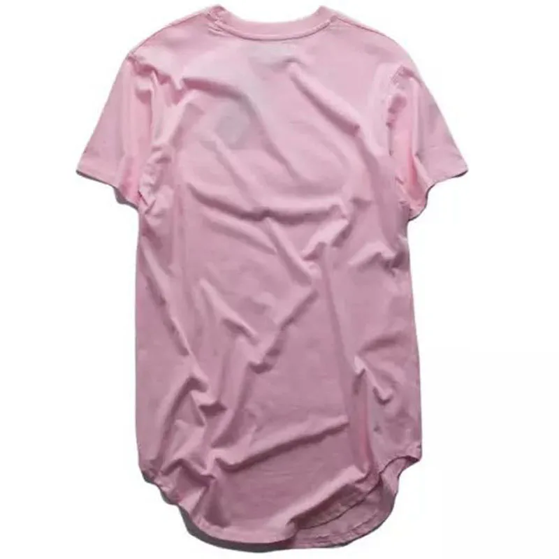 Футболка мужская удлиненная Базовая в стиле хип хоп тенниска после длинного