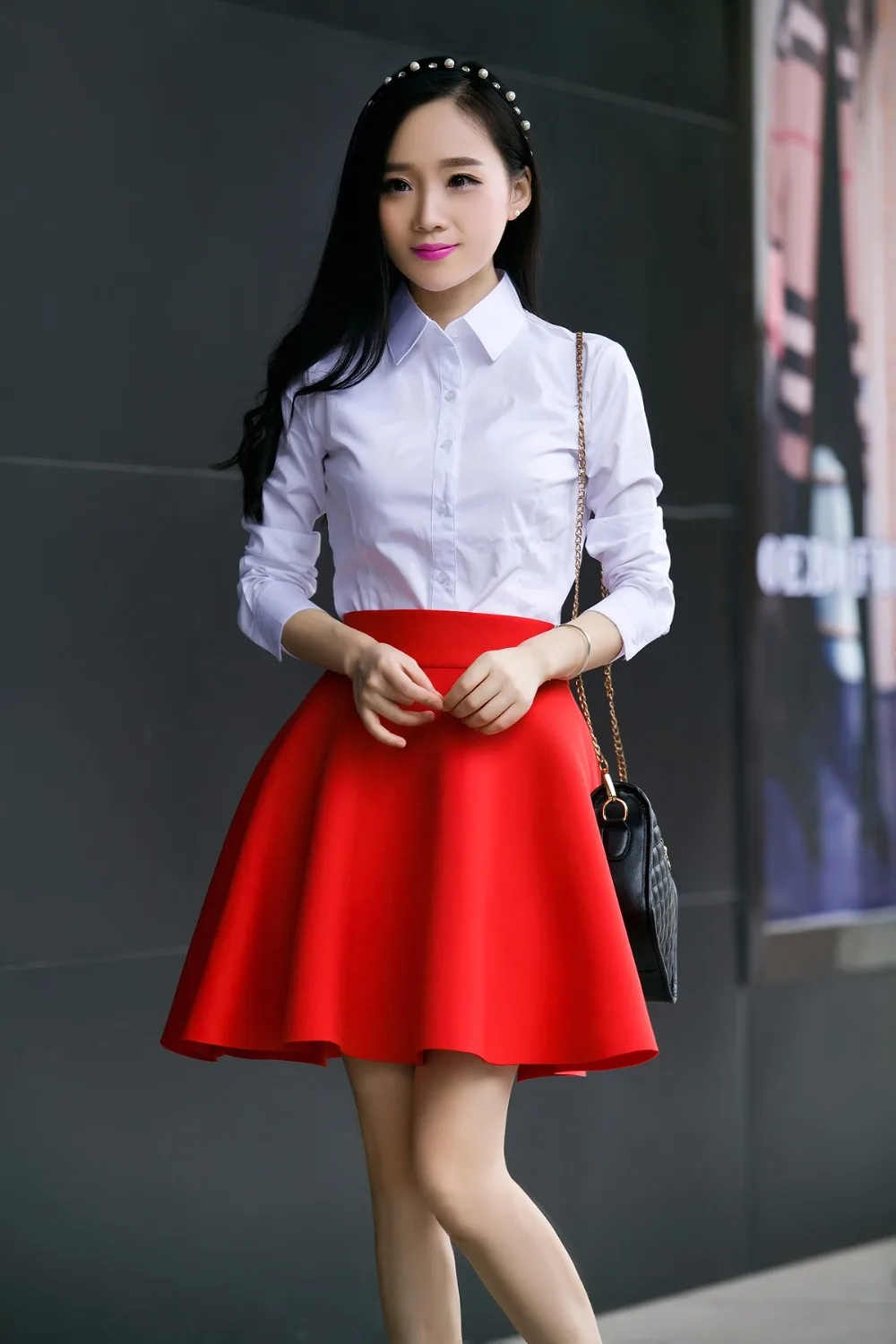 High Waist Pleat Short Elegant Skirt Green Black White Mini Flared Skirts Fashion Women Faldas Saia 5XL Plus Size | Женская одежда